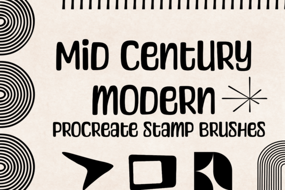 Download Mid Century Modern | Procreate Brushes - Modern Collection