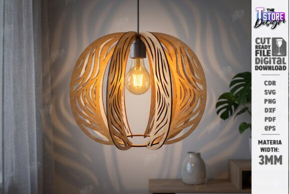 Download Wooden Pendant Light Shade Laser Cut - Shade Collection