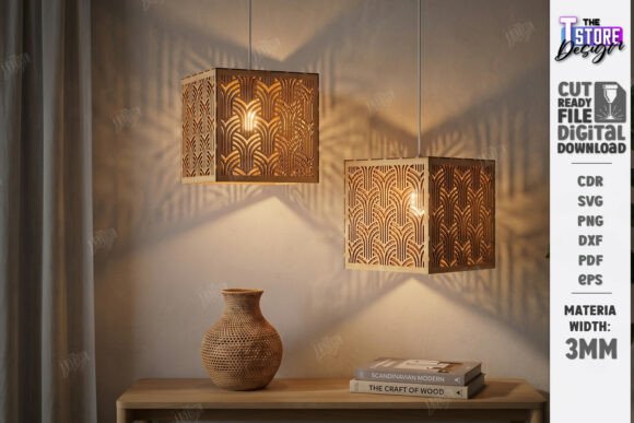 Download Wooden Pendant Light Shade Laser Cut - Shade Collection