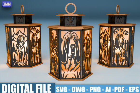 Download Bloodhound Lantern SVG Bundle - Bloodhound Collection