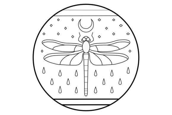 Download Dragonfly Rain Procreate Brush Stamp - Rain procreate Collection