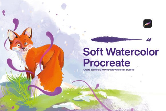 Download 10 Soft Watercolor Brushes Procreate - Watercolor brushes Collection