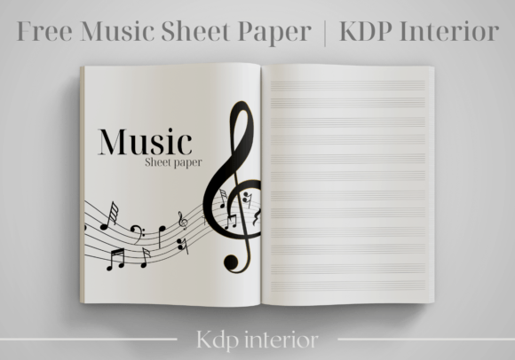 Download Free Music Sheet Paper | KDP Interior - Kdp interior Collection