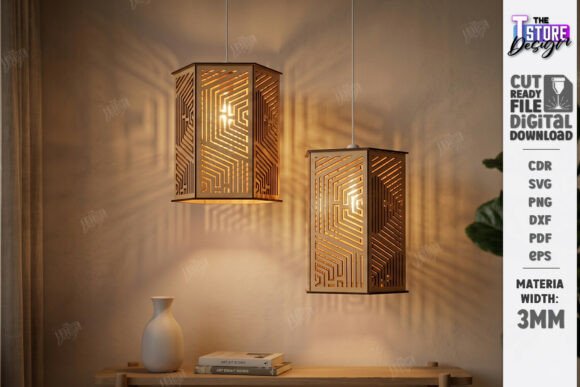Download Wooden Pendant Light Shade Laser Cut - Shade Collection